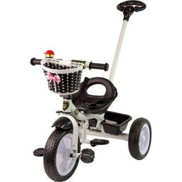 Triciclo Triton PRO100 Negro Koszyk Koła EVA