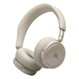 Auriculares JBL Live 680NC inalámbricos Bluetooth con cancelación de ruido, micrófono y plegables, champán