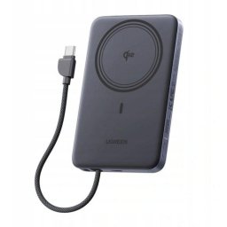 Power Bank Ugreen 10000 mAh 30 W Carga inalámbrica Gris