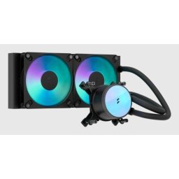 Refrigeración líquida Fractal Design Radius 240 RGB 240 mm 2 ventiladores negro