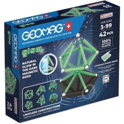 Geomag EcoFriendly Glow Set 42 Piezas Construcción Magnética Luminoso