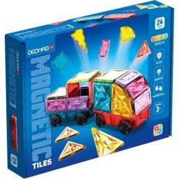 Geomag Magnetic Tiles Gems Vehicles GM211 24 piezas