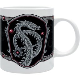 Taza Silver Dragon La Casa Del Dragón Juego De Tronos Cerámica 320 Mls