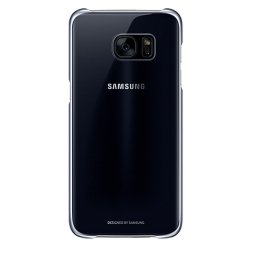 Samsung Funda Clear Cover Transparente y Negra para Samsung Galaxy S7 Edge