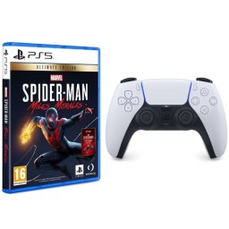 Sony DualSense Mando Inalámbrico para PS5 + Marvel's Spider-Man Miles Morales Ultimate Edition PS5