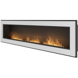 SOLOLED Chimenea bioetanol frame 1800 simplefire cristal blanco empotrable