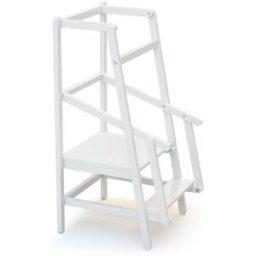 Jurababy Torre de observación/aprendizaje para niños en madera blanco