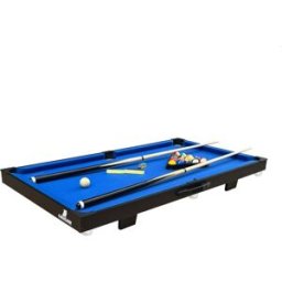 Cougar Mesa de juegos 4 en 1 de madera negra