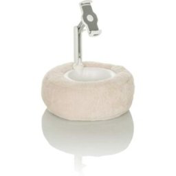 hjh OFFICE Soporte para teléfono móvil y tableta plástico, tela beige
