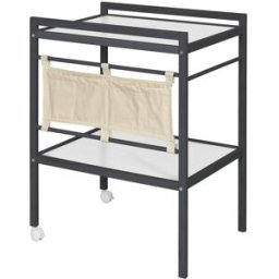 ID Kids Mesa cambiadora bebé madera maciza y mdf gris