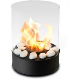 Planika Chimenea de bioetanol chantico glassfire portátil en vidrio y acero