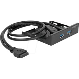 DELOCK 63994 - Panel frontal 3.5" 2x USB 3.0 (toma de poste)