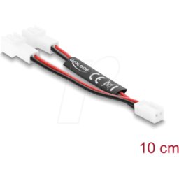 DELOCK 91428 - Cable ventilador en Y 1x hembra 2 pines a 2x conector 2 pines, 1