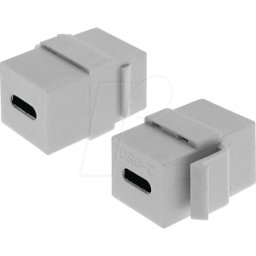 TTL NETWORK TTL 151780 - Adaptador Keystone USB C hembra - USB C hembra blanco