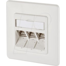 METZ CONNECT BTR 1309131002-E - módulo E-DAT 3 Port UP Cat.6a blanco puro