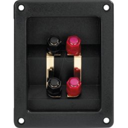 MONACOR MON ST-400G - Terminal bicableado, contactos chapados en oro