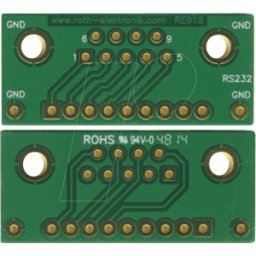 ROTH-ELEKTRONIK RE 919 - Adaptador RS232 RM 2,54 mm panel de protección