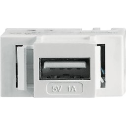 INTELLINET INT 772167 - Módulo de carga Keystone USB tipo a, 1 a, blanco