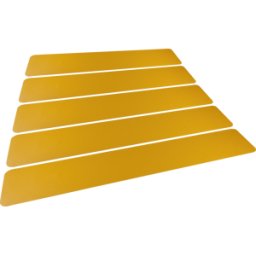 DURABLE 181004 - Marcado adhesivo, rayas de cebra, amarillo, 5 piezas