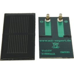 SOL-EXPERT SOLAR SM330 - Placa solar, fundida, 0,5 V, 0,33 A