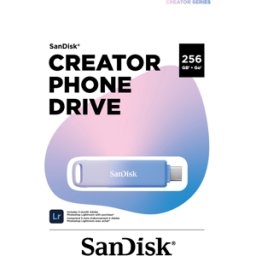 SDIXD0N256GGN6TP - SANDISK creador de la unidad de teléfono LIGHTNING / USB-C 256GB
