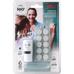 COLOP 154793 - Estampilla de motivo, pequeño NIO, conjunto, 10 motivos m