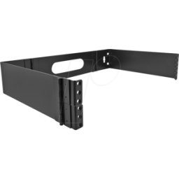 DELOCK 43376 - Soporte de pared de 19", 2U, negro, plegable