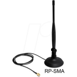 DELOCK 88413 - Antena, WLAN, con articulación, 4 dBi, 1 m