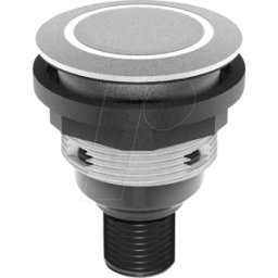 SCHLEGEL STLRRI0001C005 - Pushbutton - 1 S, arrow, silver, LED-Ring red