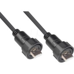 GOOD CONNECTIONS GC IC04-U202 - Conectores - USB 2,0 Tipo A bayoneta de doble cara, IP67
