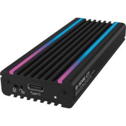 ICYBOX ICY IB-1824MLC31 - Carcasa externa M.2 NVMe SSD, USB 3.1 Tipo-C - RGB