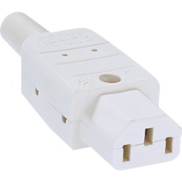 BACHMANN BACH 915.270 - Enchufe de electrodoméstico frío C13, blanco