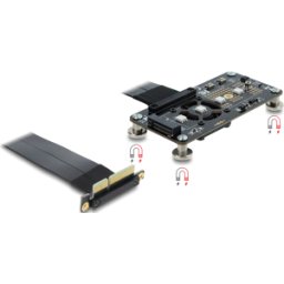 DELOCK 64357 - Tarjeta de elevación, PCIe 3,0 x4 > M.2 llave M, 10 cm