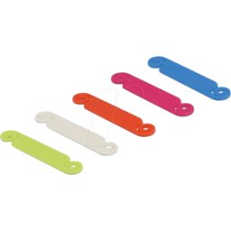 DELOCK 18406 - Juego de marcadores de cables 10 piezas de colores surtidos