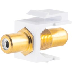 SHIVERPEAKS SHVP BS08-10065 - KEYSTONE phono socket > socket, chapado en oro, blanco