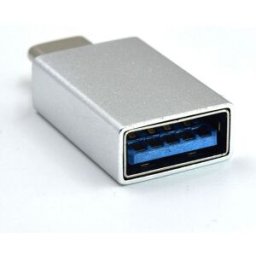 Ewent Adaptador Gigabit USB-C Macho para USB A Hemea Plata