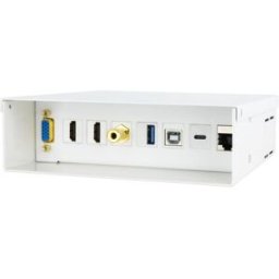Nanocable Caja de conexiones multimedia de pared VGA+2HDMI+JACK+USBC+USB-B+USB-A+RJ