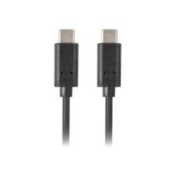 Lanberg CABLE USB CA-CMCM-10CU-0005-BK - CONECTORES USB TIPO-C A USB TIPO-C - 0.5M - NEGRO