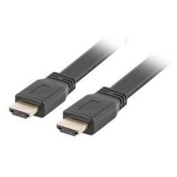 Lanberg CABLE HDMI CA-HDMI-21CU-0018-BK - CONECTORES MACHO/MACHO CHAPADOS EN ORO - CABLE PLANO - RES