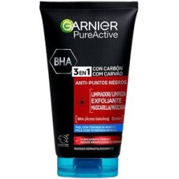 Garnier Pure Active Gel Limpiador y Exfoliante Facial con Carbón 3