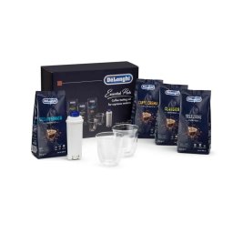De'Longhi Pack Essential de granos de café De'Longhi 4x250g, dosvasos Cappuccino, y filtro de agua DLSC317