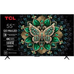 TV TCL QD-Mini LED 55C69K 55" 4K Smart TV Dolby Vision Metallic