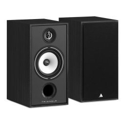 Altavoces Triangle Pasivos Estantería Bass Reflex 2x130W Negro Detalle Hi-Fi