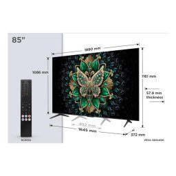 TV TCL QD Mini LED 85C69K 85" 4K UltraHD 144Hz Smart TV Google TV Dolby Vision HDR10+