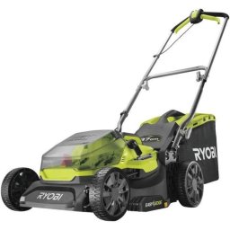 Cortacésped Ryobi 18V One+ Sin Escobillas 37 Cm Batería 6 Alturas 45 L Mulching 2x4.0 Ah Cargador