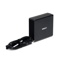 Igloo Adaptador Ac/dc 230v A 12v Para Glacières De 12v, Cable Negro Incluido, Acabado Plástico Texturizado Mate, Ips60