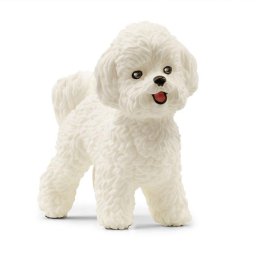 Figura de juguete SCHLEICH 13963 perro de granja blanco plástico para niños