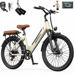 Bicicleta eléctrica Aairsk City Commuter 250 W 36 V 13 Ah 26" Shimano 7V