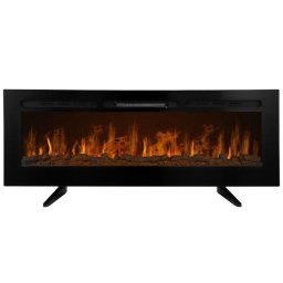 Chimenea Eléctrica Monster 60" 1850W Pared Mando Temporizador Semanal