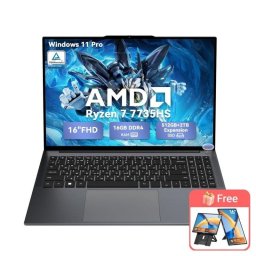 Portátil Blackview GamiBook 6 16" AMD Ryzen 7 7735HS 16 GB Radeon 680M 512 GB SSD Windows 11 Pro pantalla IPS